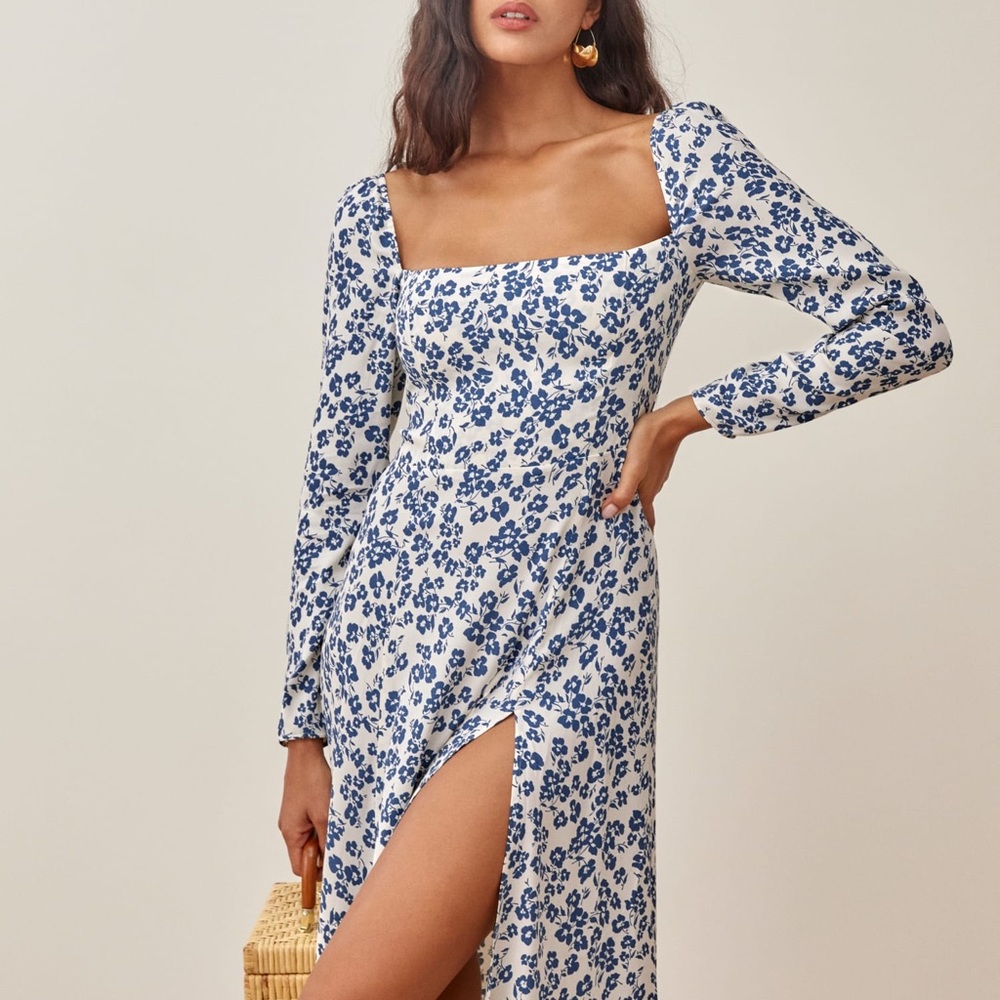 Reformation Sigmund dress in Milanesa print size 6